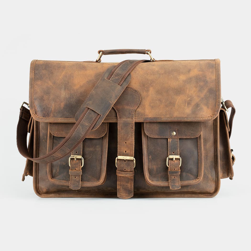 Leather Messenger Bag